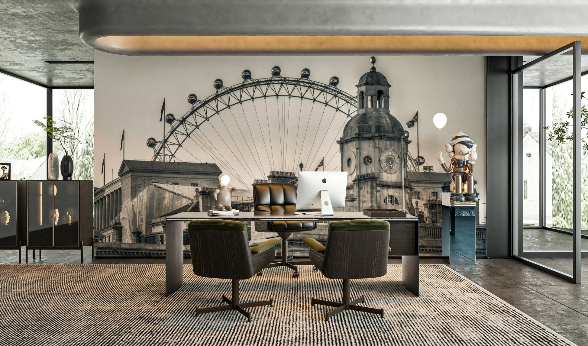 Historic building and wheel wallpaper for wall mural.

