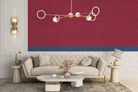 Textured tied thread mural for unique wall decor.
