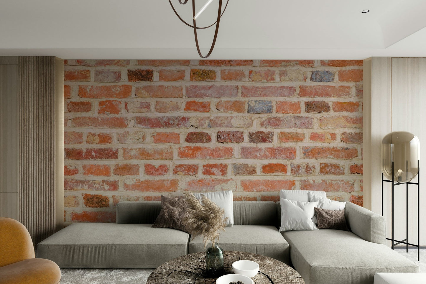 Classic brick texture mural bringing warmth to any room

