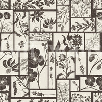 Nature inspired wallpaper with tile floral design
