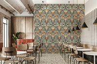 Luxurious decorative wall covering, Timeless Floral Opulence, elegant home decor.
