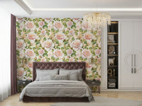 Timeless rose design wallpaper for a touch of elegance.

