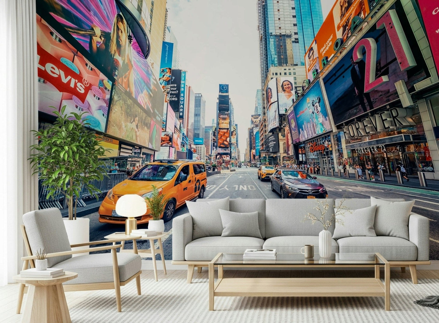 Times Square Hustle wallpaper for walls grand urban perspective.