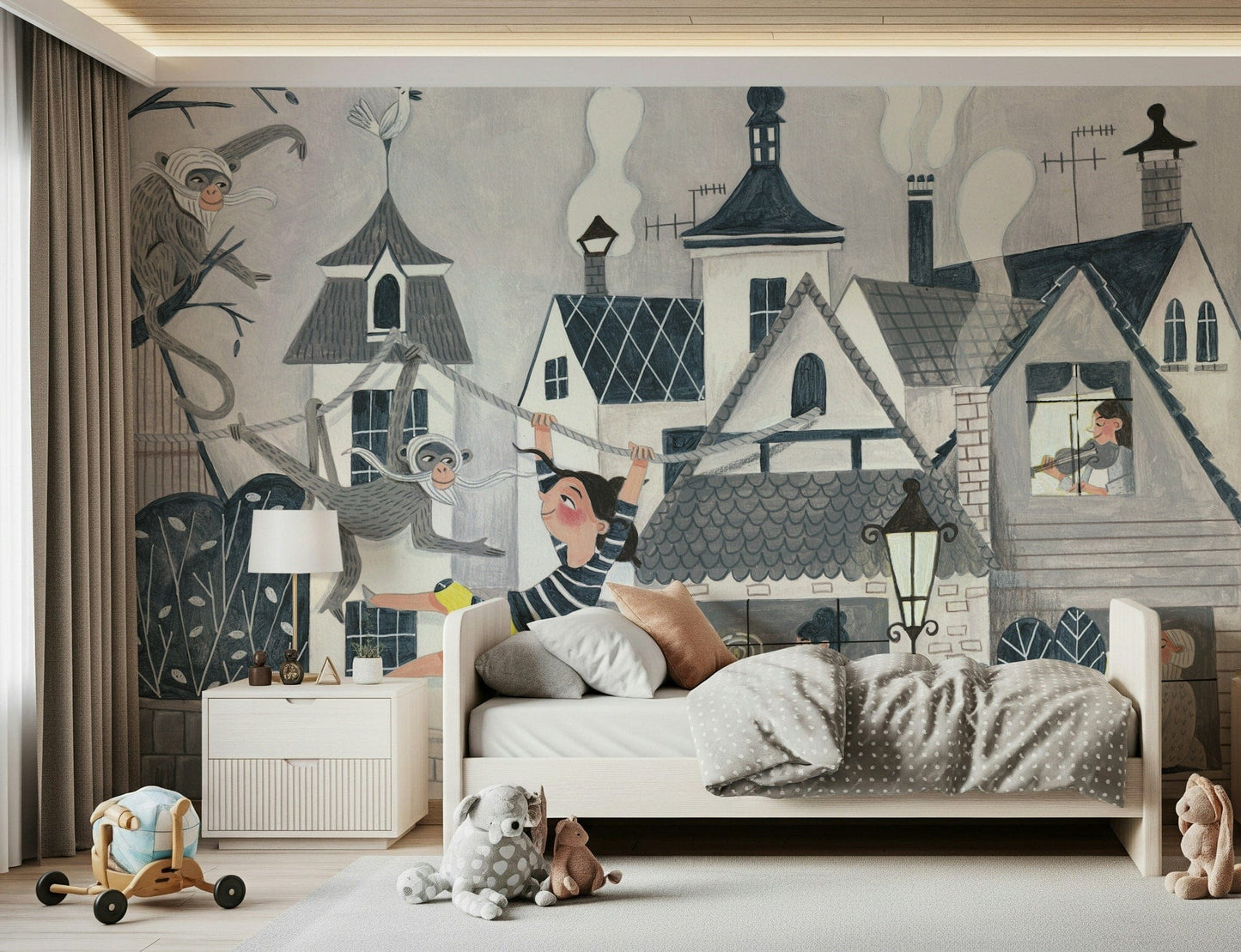 Town Swing Adventure Wall Mural -2663434