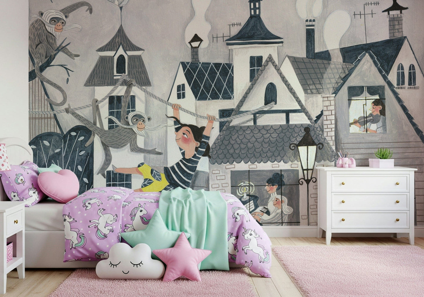 Town Swing Adventure Wall Mural -2663434