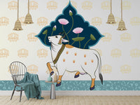 Mughal Heritage Wallpaper with intricate detailing
