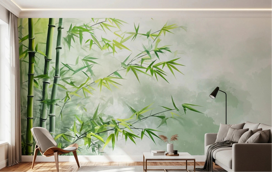Tranquil Bamboo Wall Mural