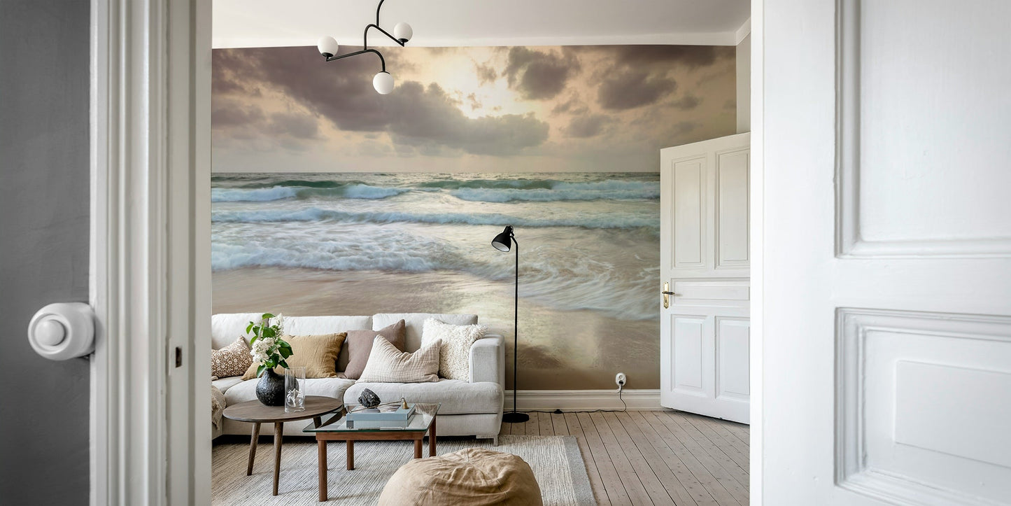 The design has a very polished and peaceful effect on the space.

