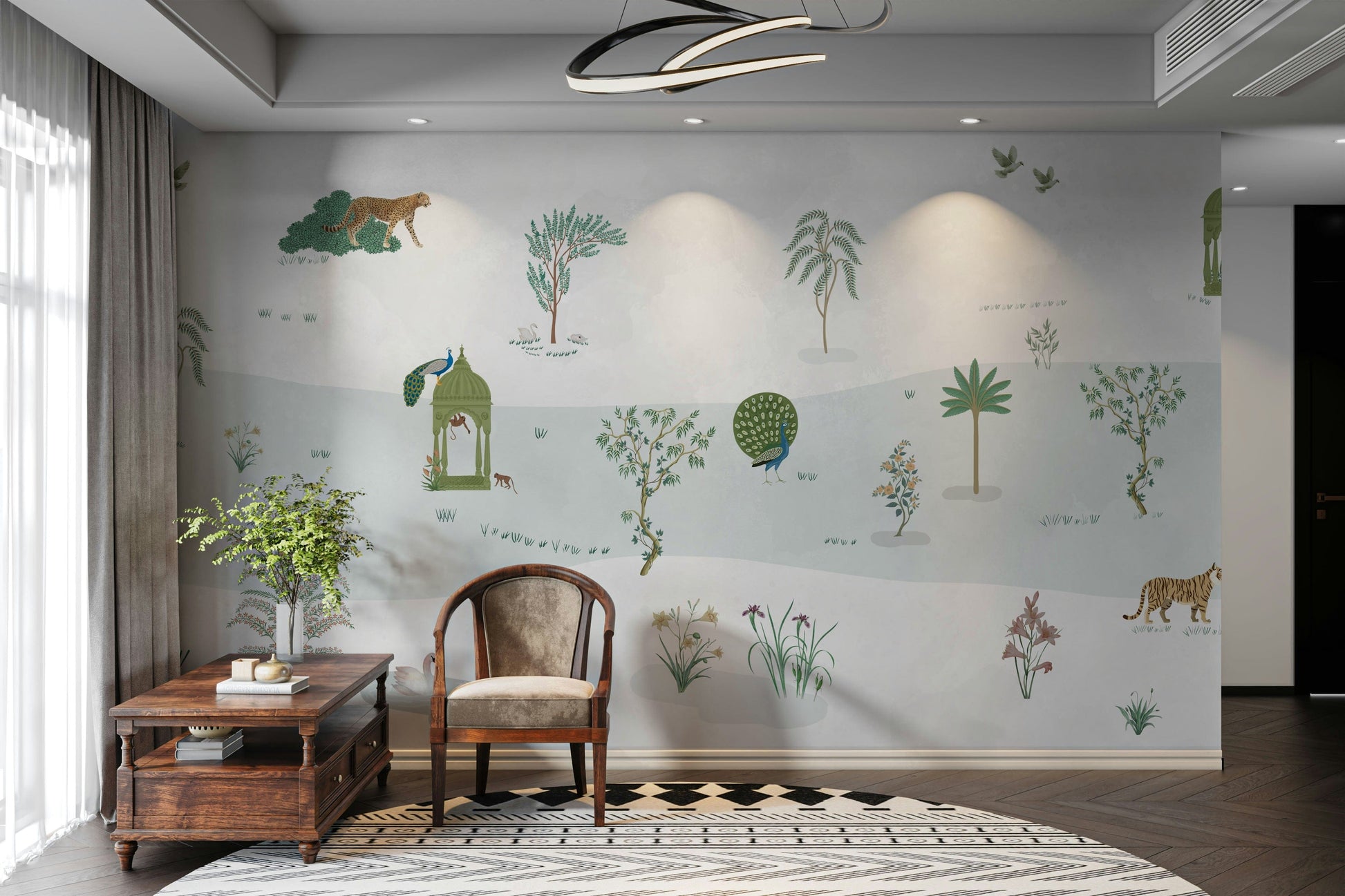 The design feels graceful and peaceful.

