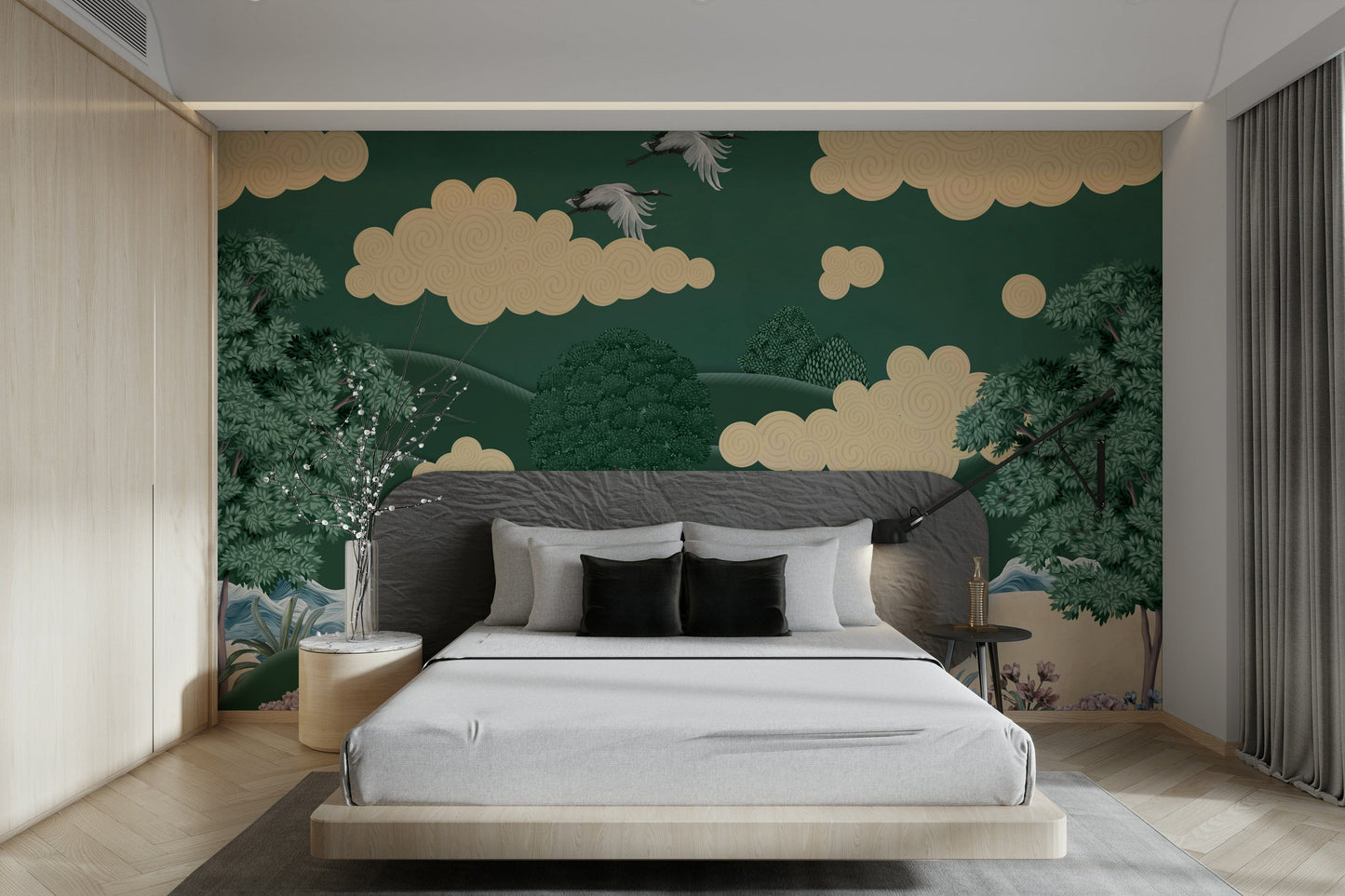 The design feels graceful and peaceful.

