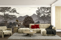 The colors are gentle and muted, with a natural, green and beige palette.

