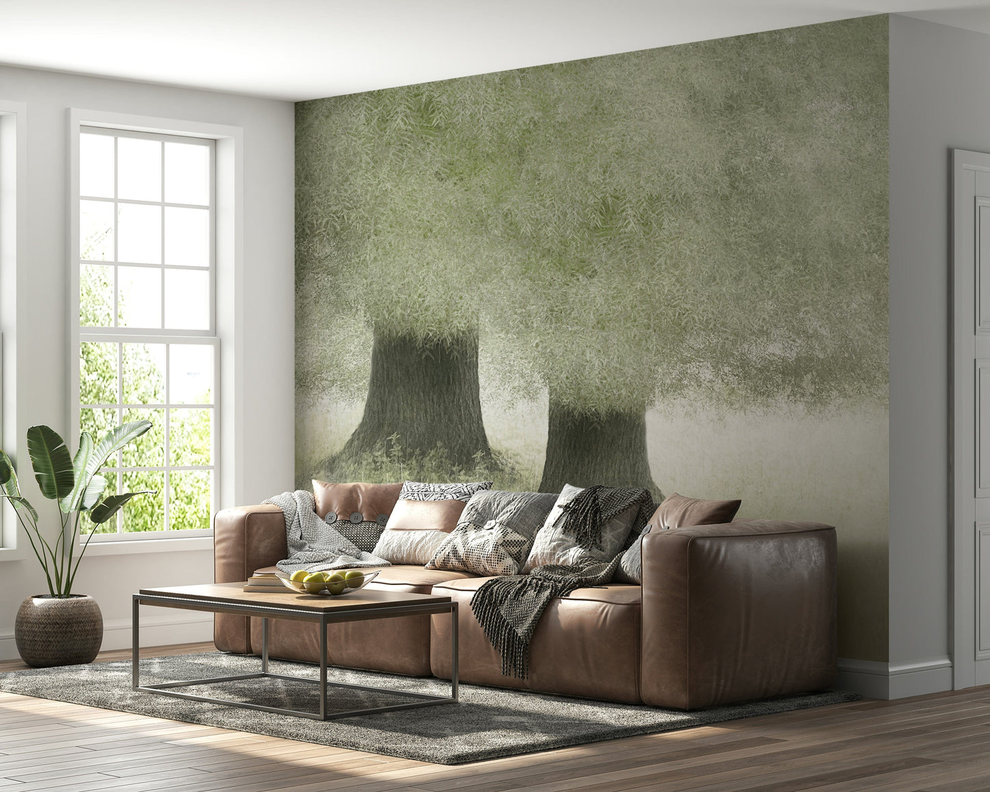 Verdant Veil Wall Mural -2111102