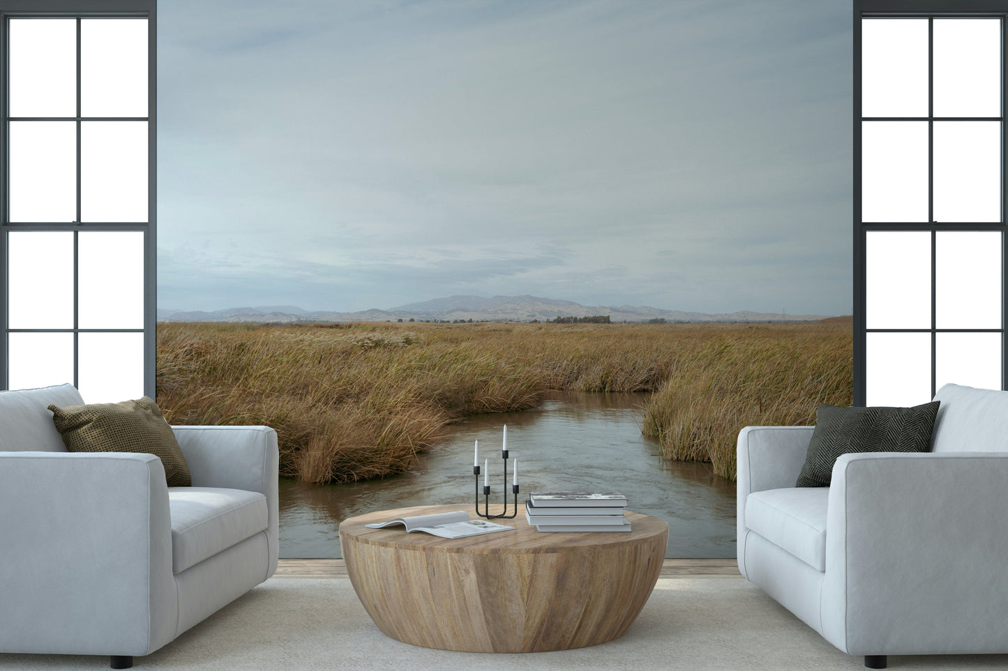 Tranquil Marsh View Wall Mural -2670006
