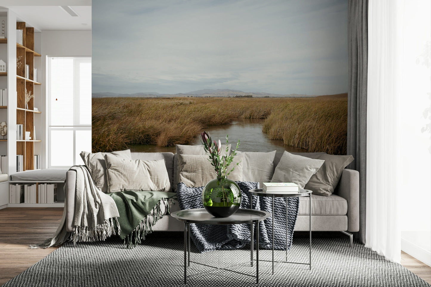 Tranquil Marsh View Wall Mural -2670006