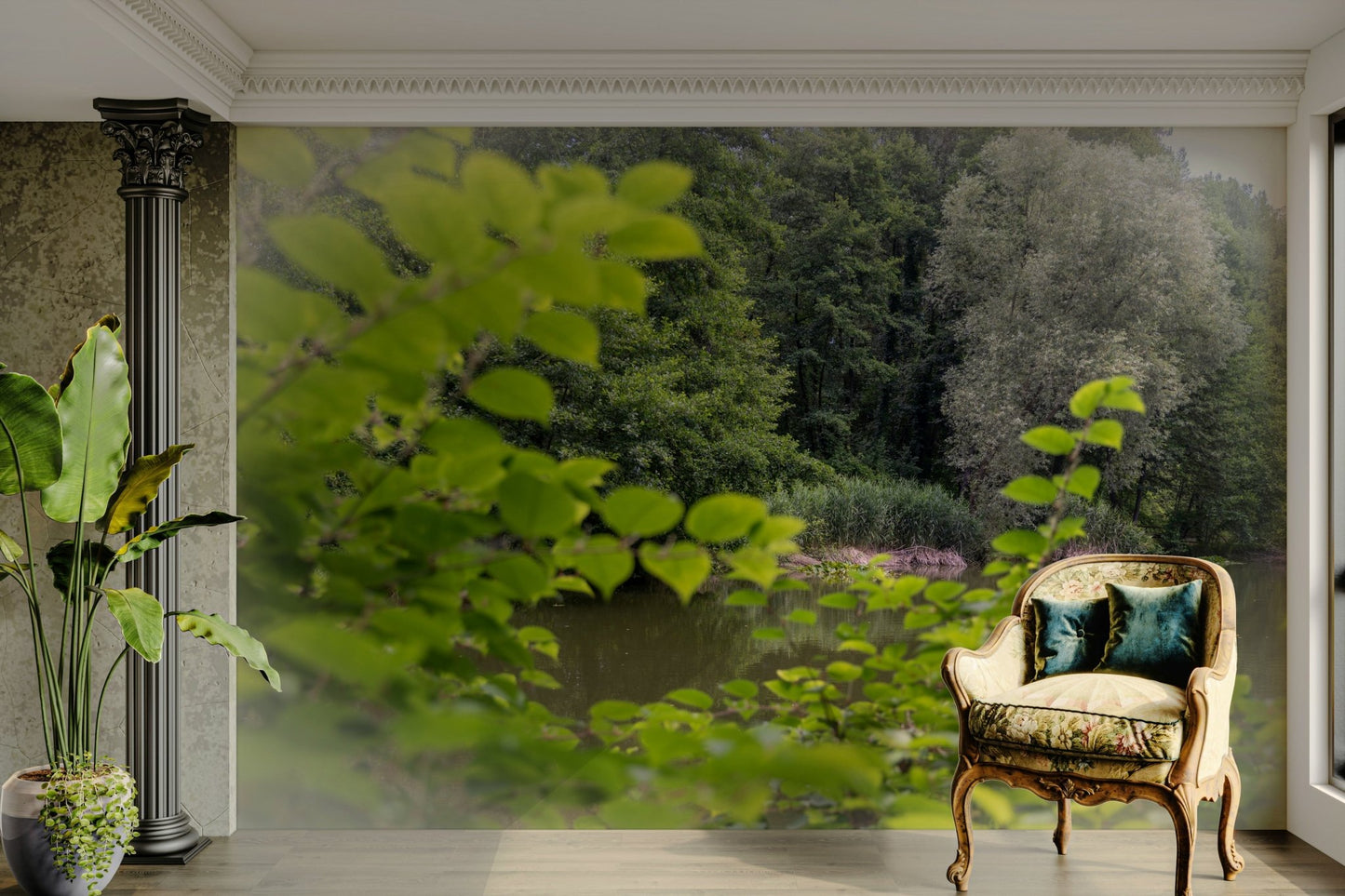 A harmonious and soothing outdoor setting
