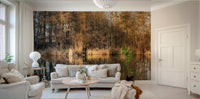 Warm tone nature wallpaper mural

