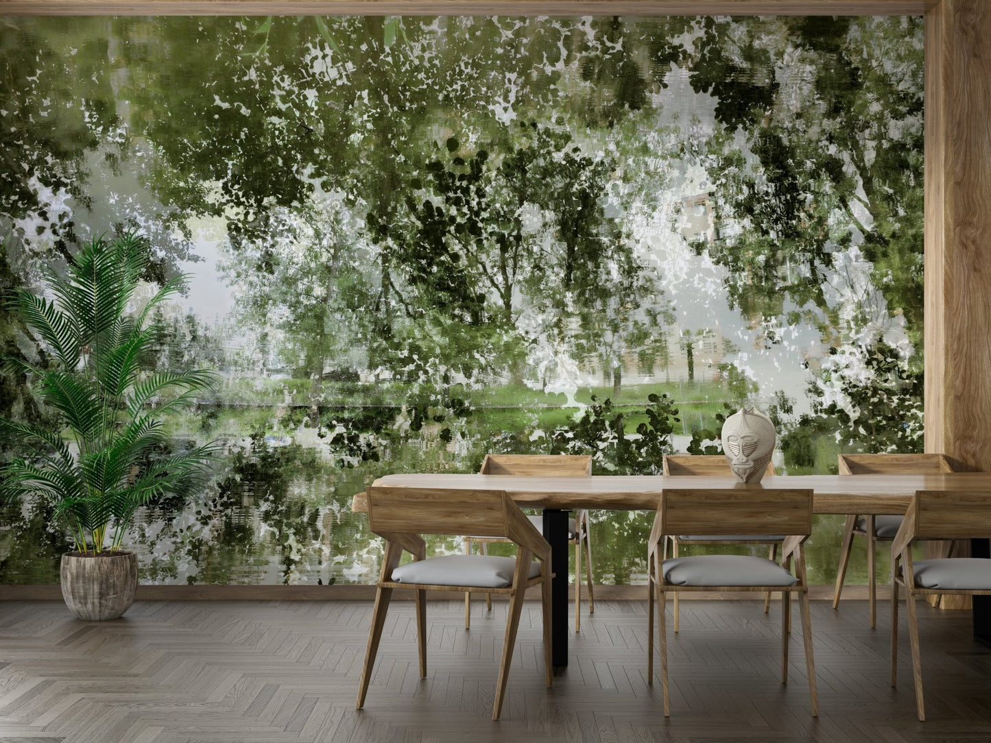 calming artistic reflection of nature

