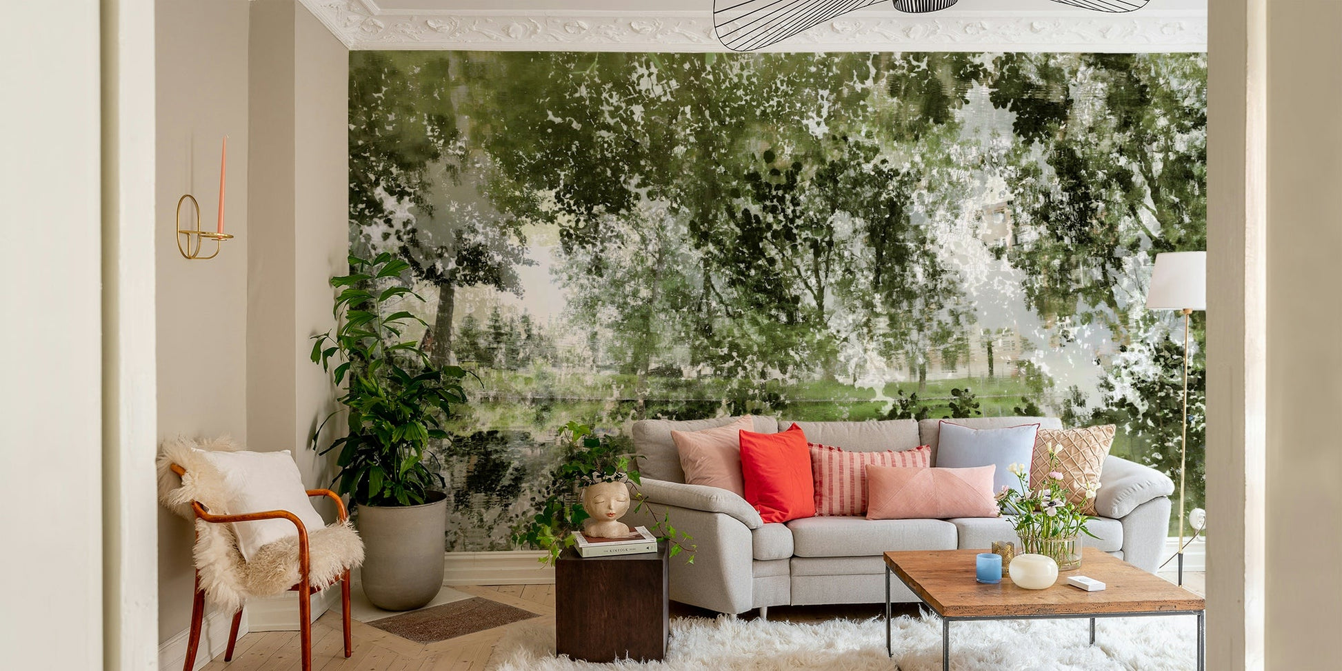 a unique and elegant wallcovering

