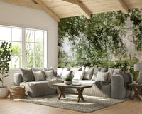 serene and abstract green design

