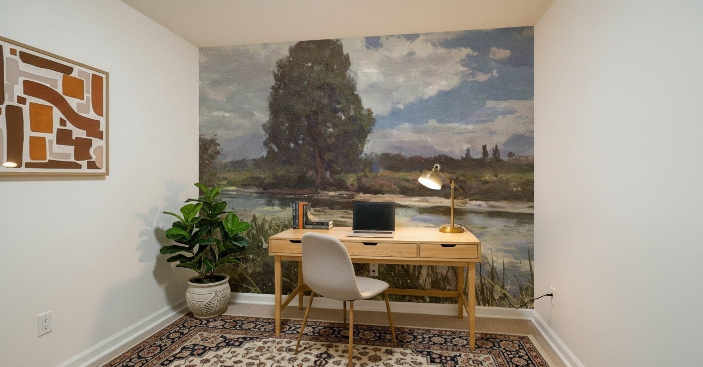 Riverbank Reverie Wall Mural -2834889