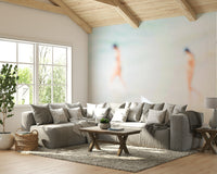 A detail shot of the sea foam and rock textures.

