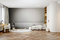 A calming colorful sky wallpaper mural that defines a space.

