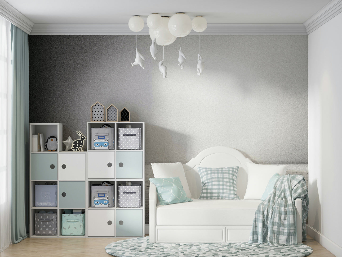 A contemplative evening glow wallpaper mural for a feature wall.

