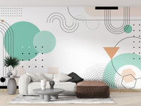 Geometric Shapes Wallpaper Murals - Giffywalls