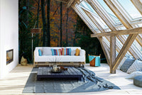 An artistic nature inspired mural for home decor.

