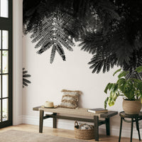 A beautiful forest canopy wallpaper mural for a modern home.

