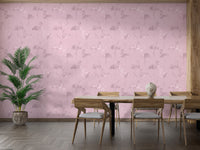 Artistic shiny flamingo wall art design
