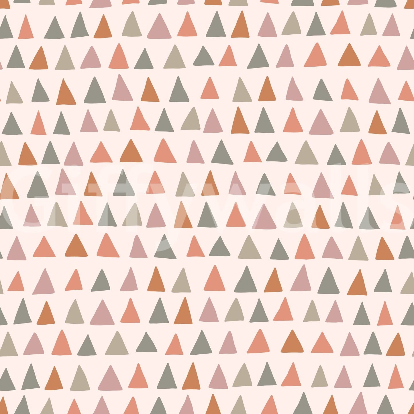 Soft earth-toned triangle wallpaper for calm and cozy spaces.

