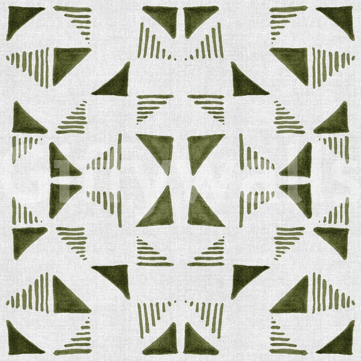 Triangles Composition Light Olive Wallpaper⁠