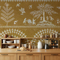 Close up of Tribal Dance artwork showing hand-drawn geometric textures.