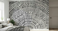 Tribal Half Sun Wall Mural
