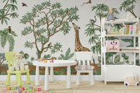 A contemplative wild animal wallpaper mural for a feature wall.

