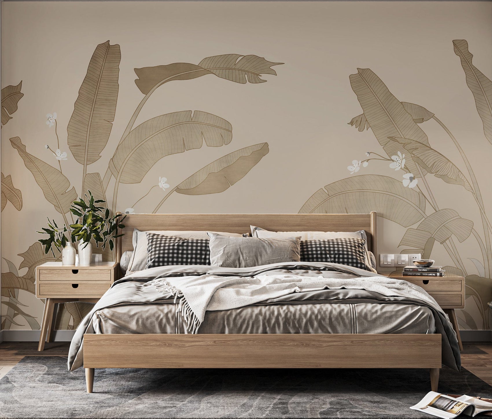 Stylish Green Banana Leaf Wall Decor
