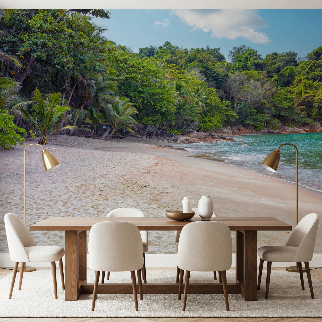 Tropical Beach Haven Wall Mural