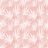 Seamless blush leaf wallpaper sample view