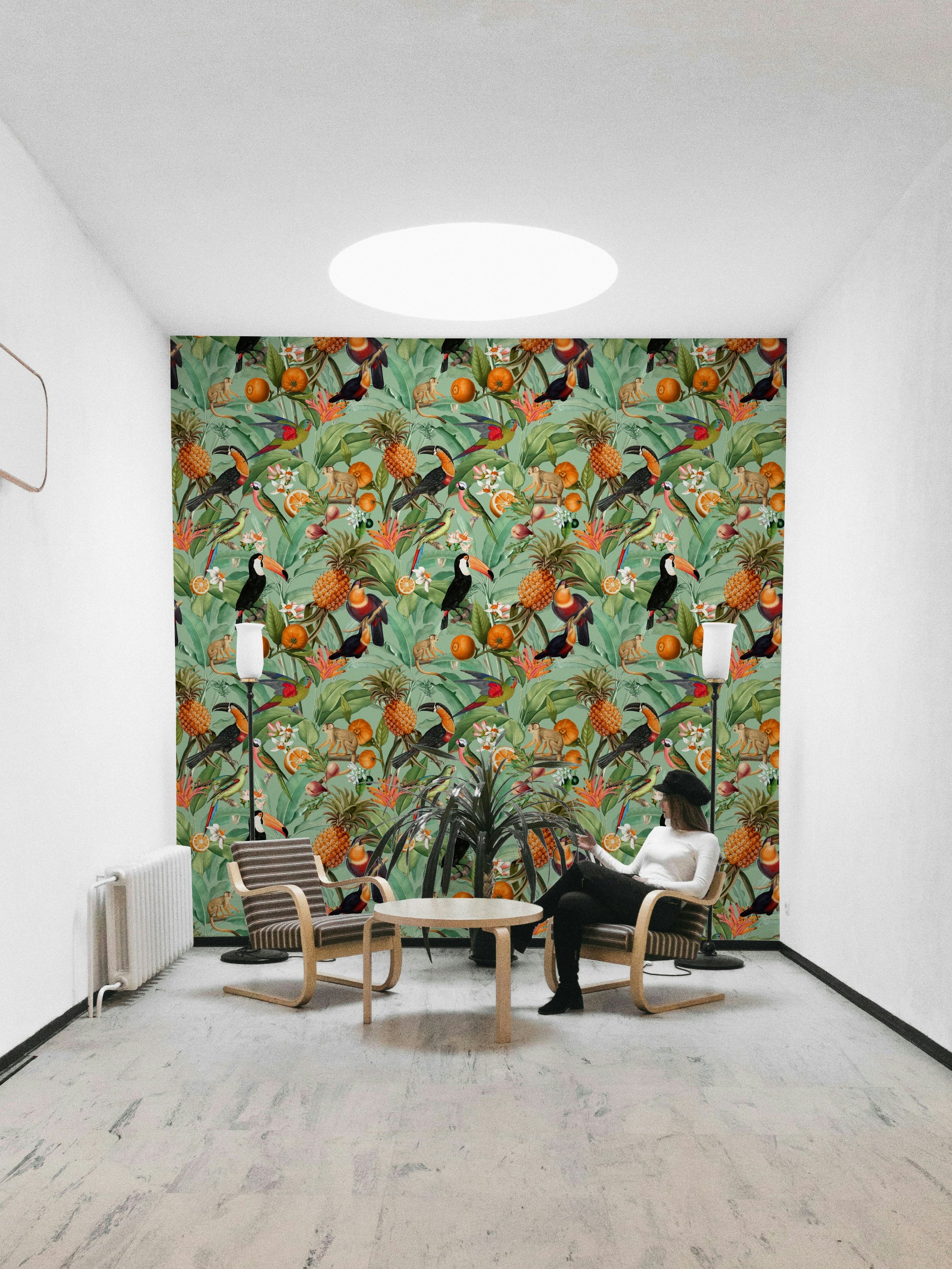 Tropical Eden 1 wallpaper for a vibrant, paradise-inspired space

