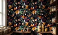 Tropical Nightscape Wallpaper⁠ for pantry