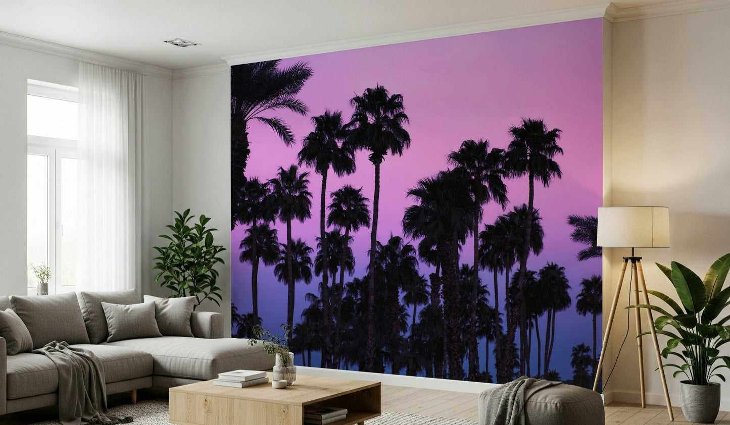 Tropical Dusk Palms Wall Mural -2226294