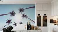 Tropical Palms Sky View Wall Mural