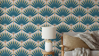 Tropical Radiance wallpaper with vivid palm leaf design

