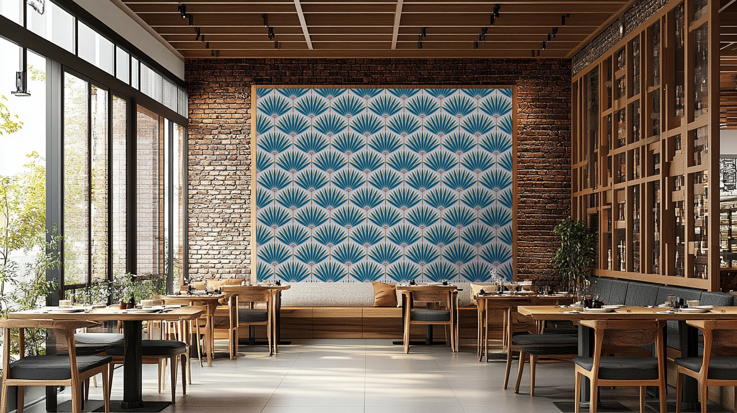 Peel and stick wallpaper with radiant tropical foliage

