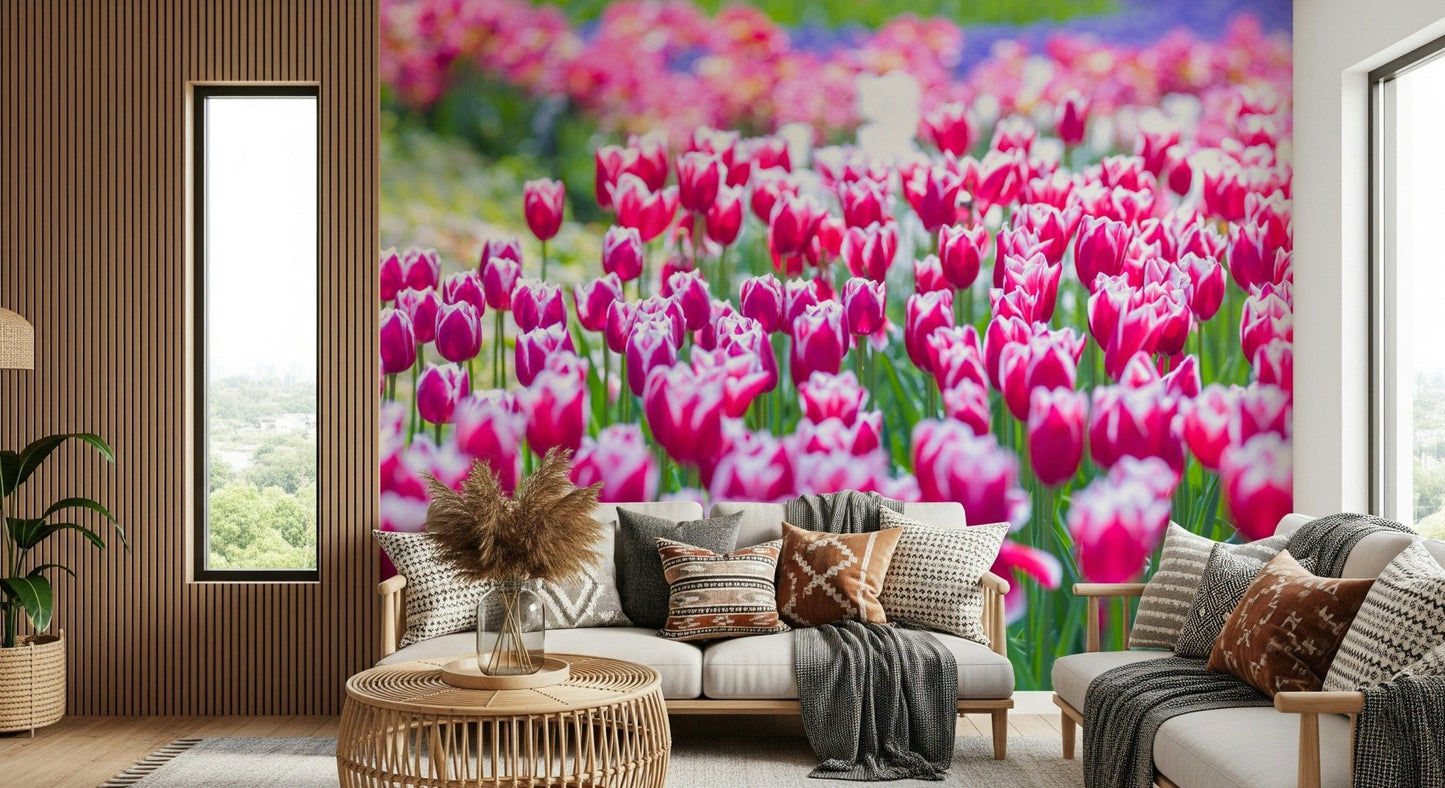 Interior style, striking Tulip Wonderland decoration poster.