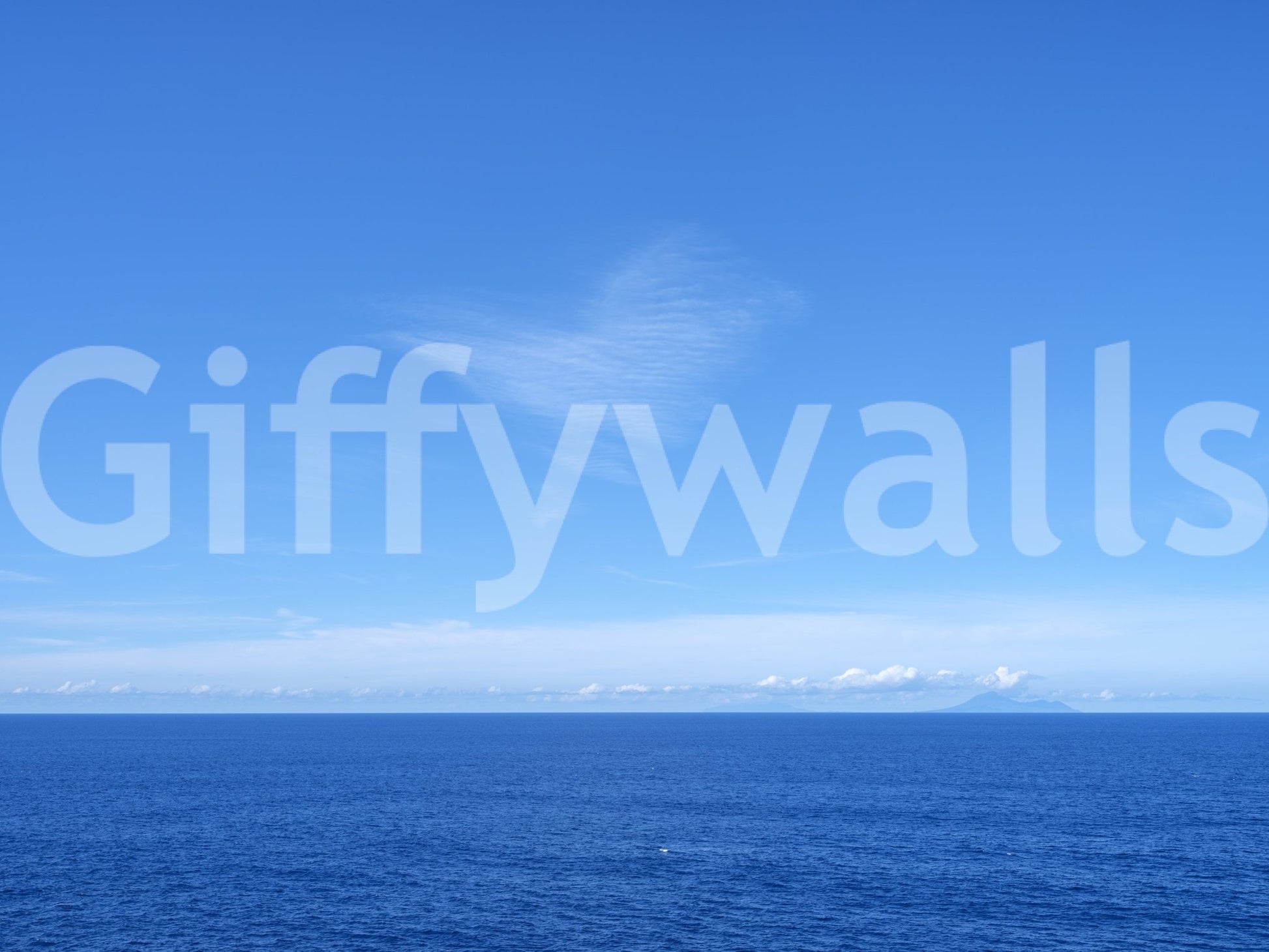 Turquoise Blue Sea Wall Mural