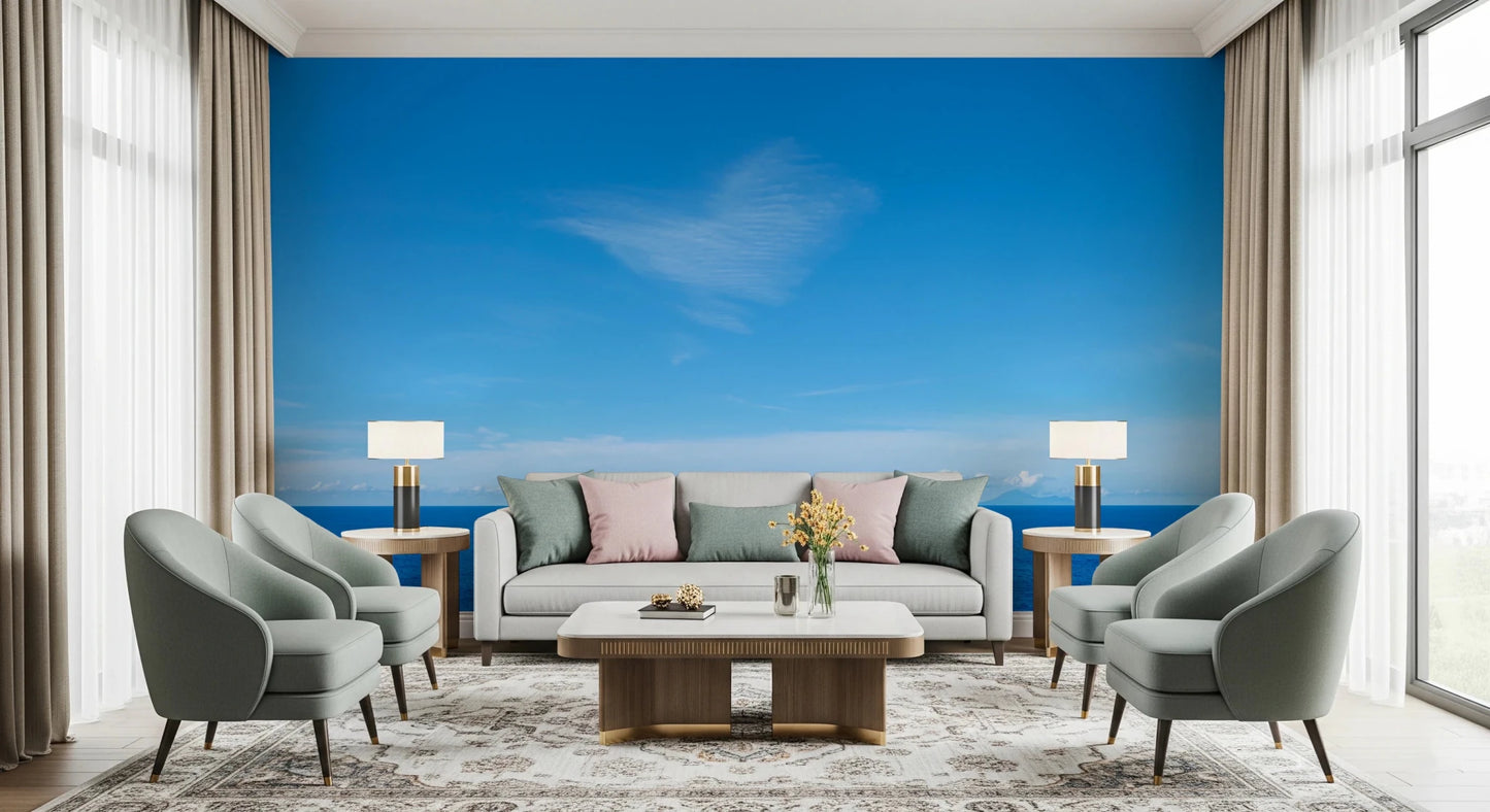 Turquoise Blue Sea Wall Mural
