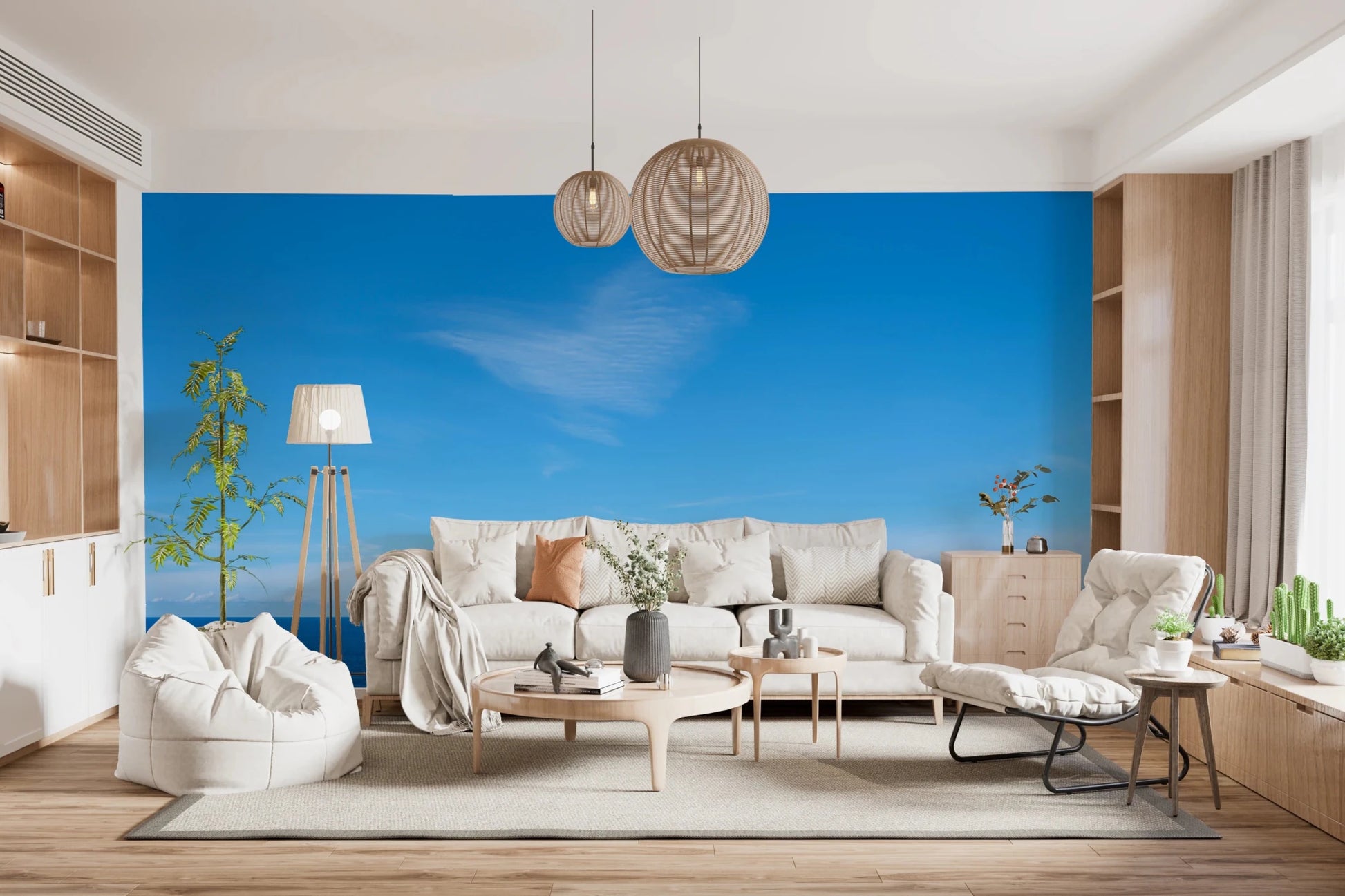 Turquoise Blue Sea Wall Mural