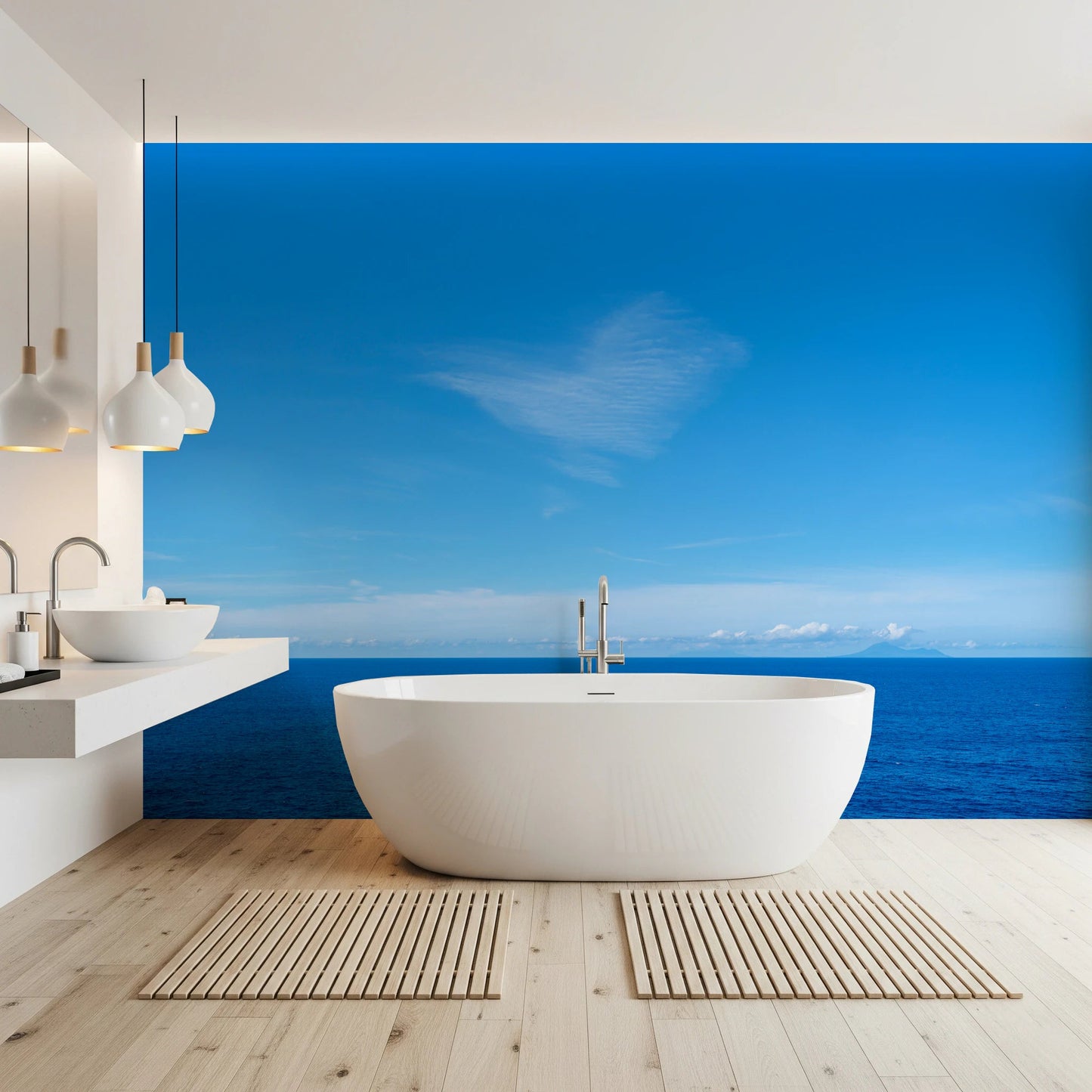 Turquoise Blue Sea Wall Mural